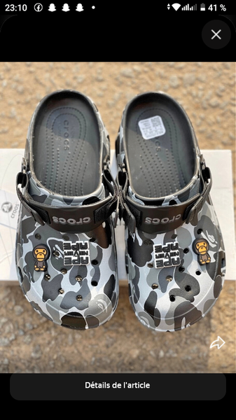 Sabots Crocs camouflage stylés