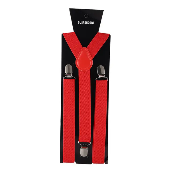 Bretelles rouges élégantes