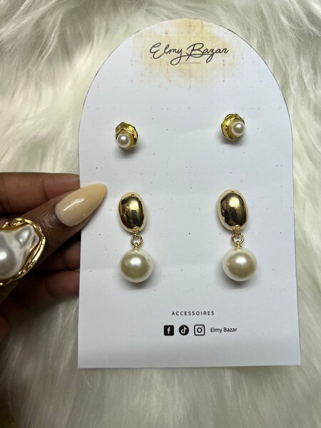 Boucles d'Oreilles Perle Élégantes