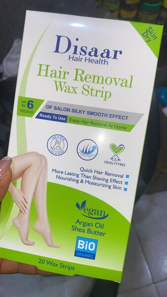 Hair removal wax strip