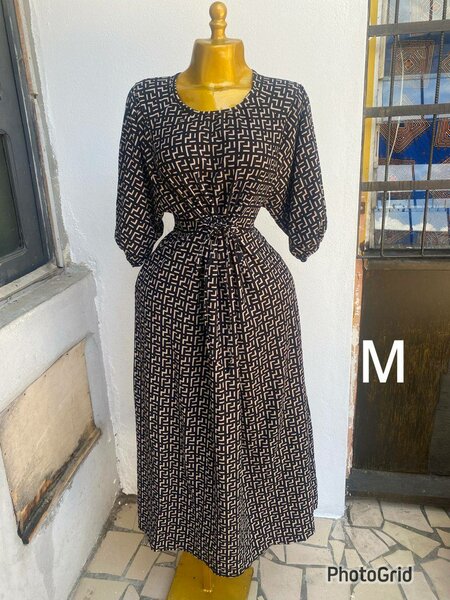 Robe mi-saison femme chic noir et blanc taille M