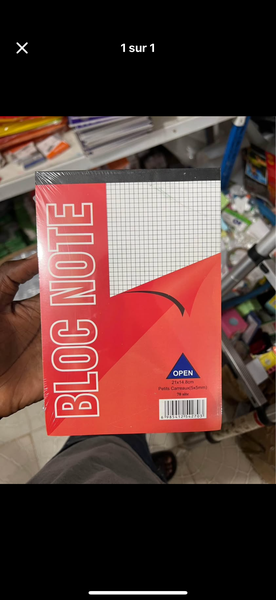 Bloc-notes quadrillé