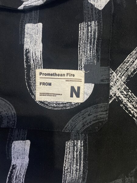 Chemise noire Promethean Fire pour homme