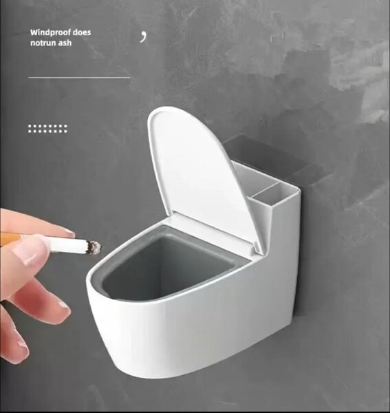 Cendrier créatif en forme de toilette