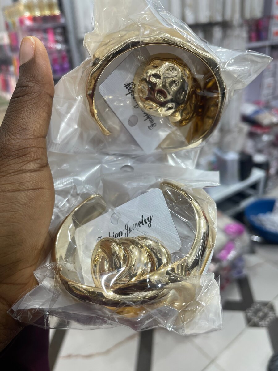 Floral Gold Cuff Bracelet