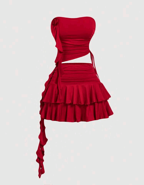 Robe Cocktail Épaule Nue