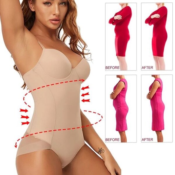 Body shaper with bra cap