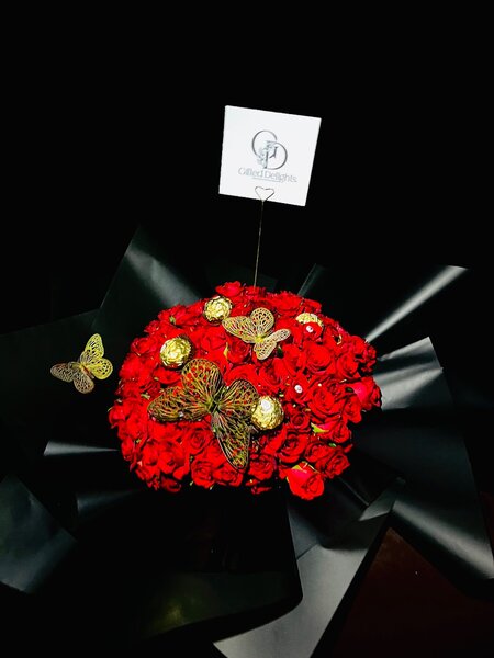 Roses and gift packages