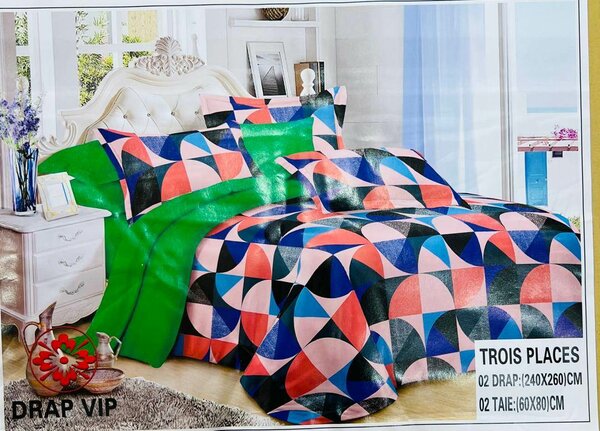 Parure de lit géométrique