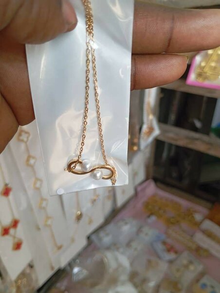 Collier Infini avec Perle