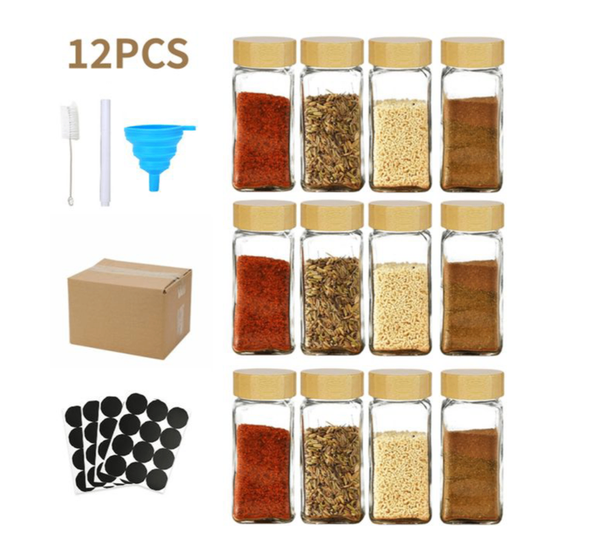 Ensemble de pots à épices en verre