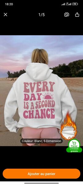 Sweat-shirt Mot Inspirant