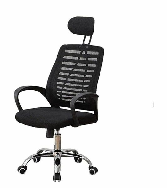 Mesh Swivel Chair- Neck Black