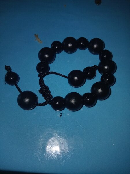 Bracelet perles noires