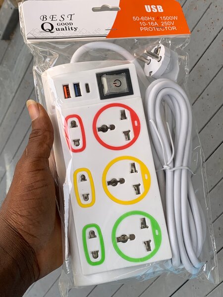 USB Power Strip Surge Protector 1500W