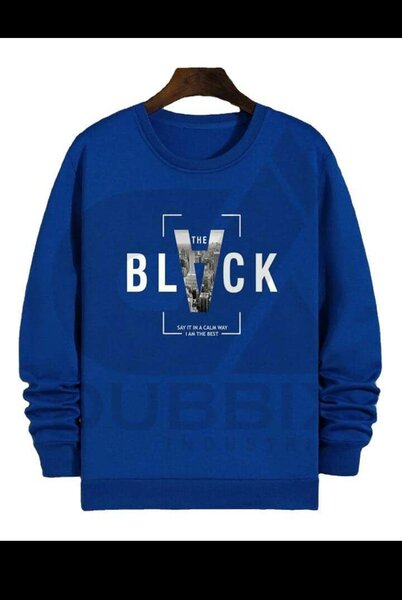 Sweatshirt bleu (avec capuche)