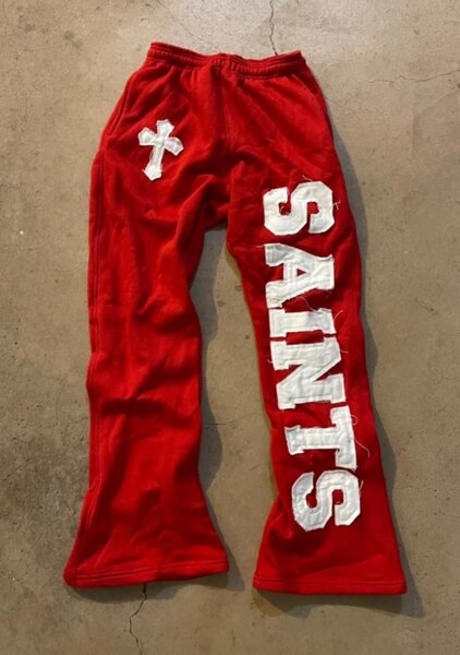 Baggy cotton trousers