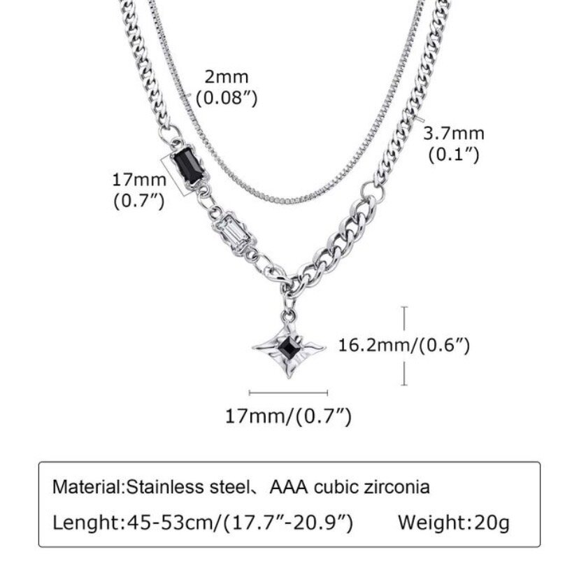 Collier double couche en acier inoxydable