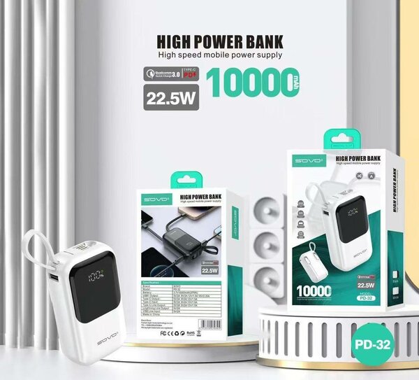 Power Bank 10000mAh PD-32