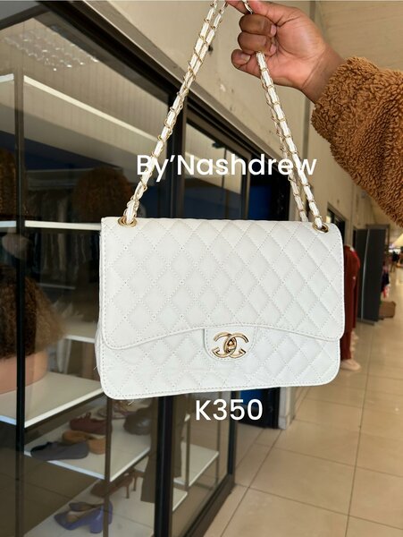 Women's white handbag
