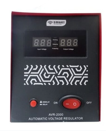 SMART TECHNOLOGY Stabilisateur AVR-1000 - 1000 Va - Rouge