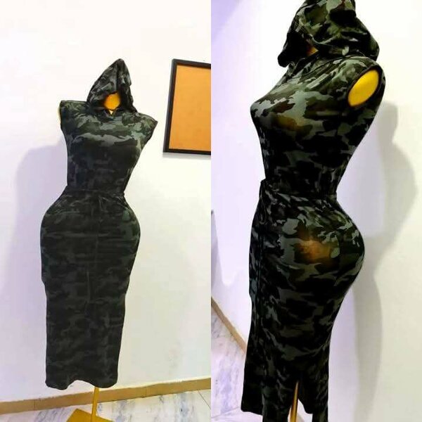 Robe longue camouflage