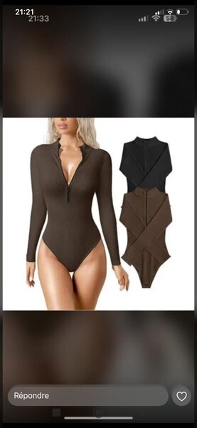 Body sculptant manches longues