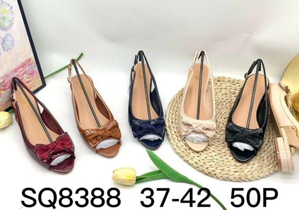 Ballerines à talon ouvert élégantes