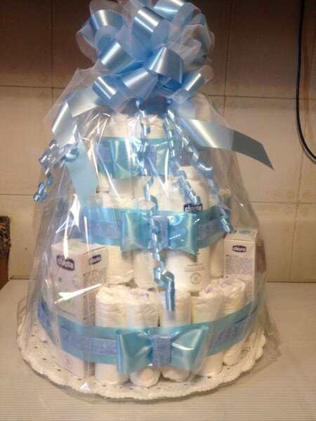 Gâteau de couches bébé