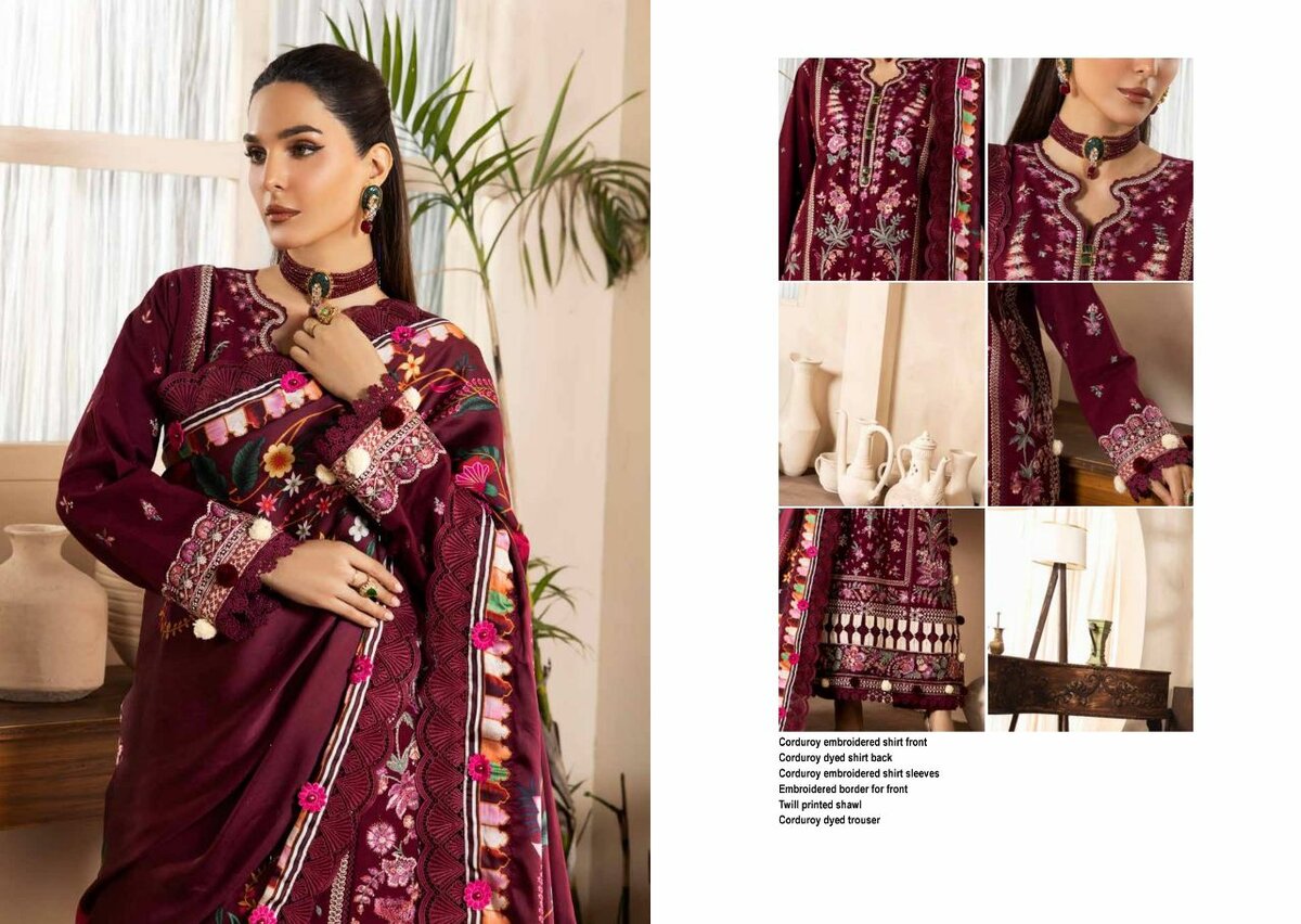 Luxury winter embroidered collection