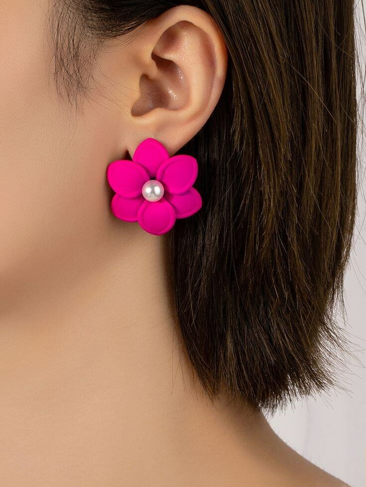 Boucles d'oreilles fleur jaunes