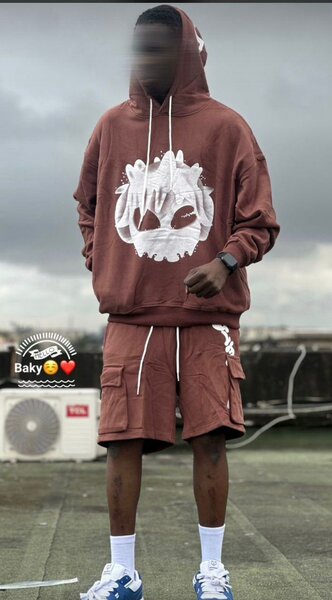 Men's Hoodie and Shorts Set