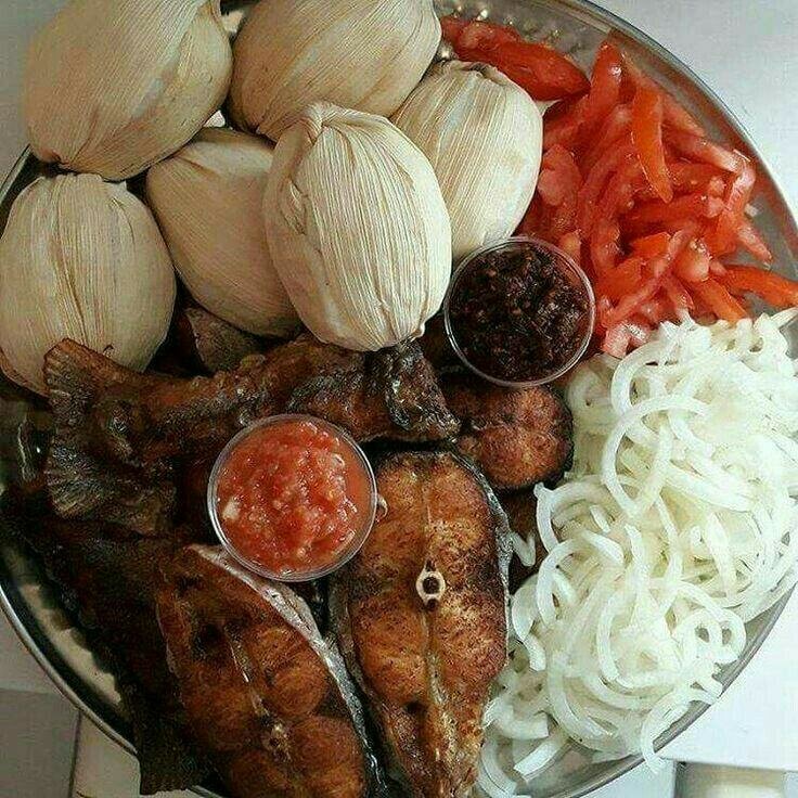 Plats de abolo, akassa, dokoun