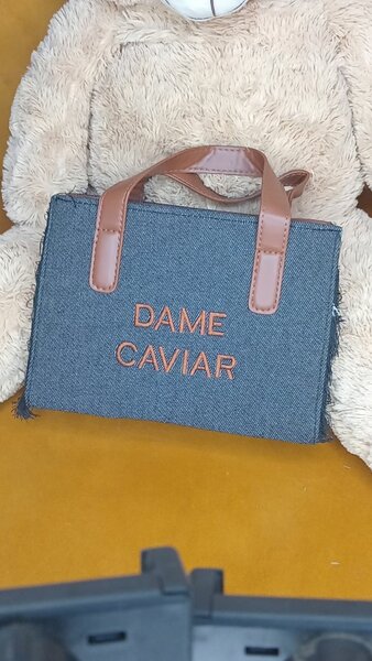 Sac à main Dame caviar en jean
