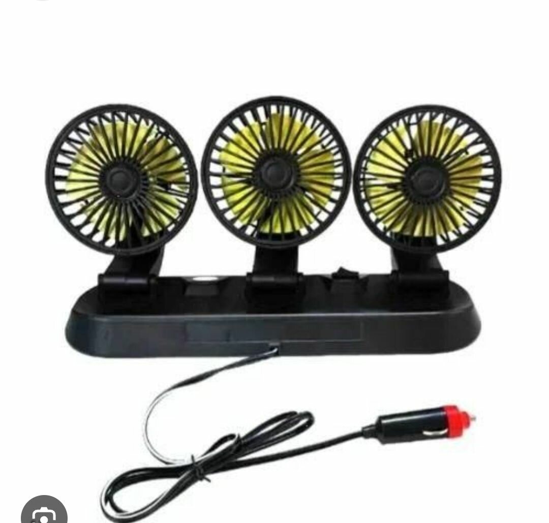 Mini ventilateur de voiture 3 têtes