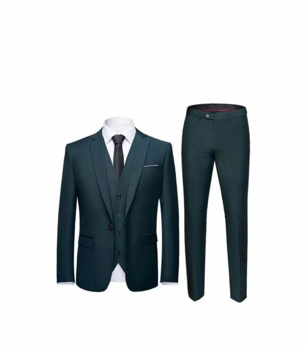 Costume élégant vert pour homme