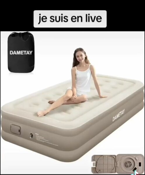 Matelas gonflable Rechajeable automatique