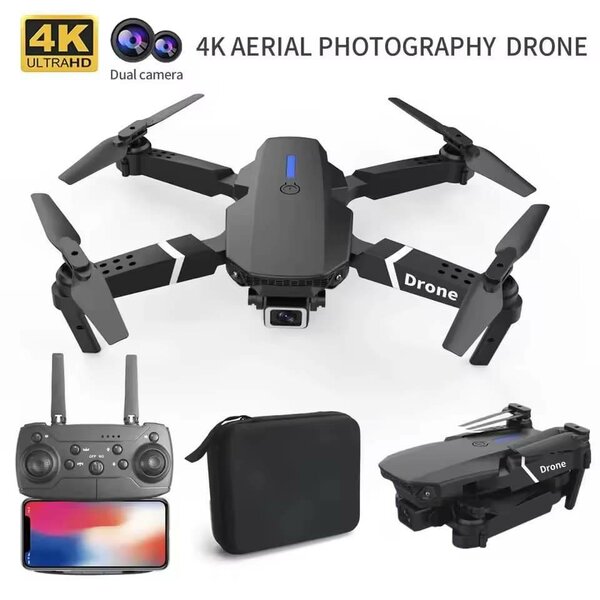 Drone professionnel grand Angle RC 4K HD, Mode caméra, hélic