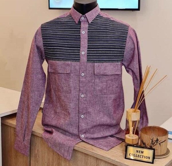 Chemise à motifs élégants