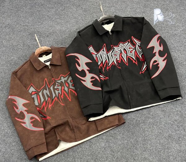 Veste en cuir streetwear