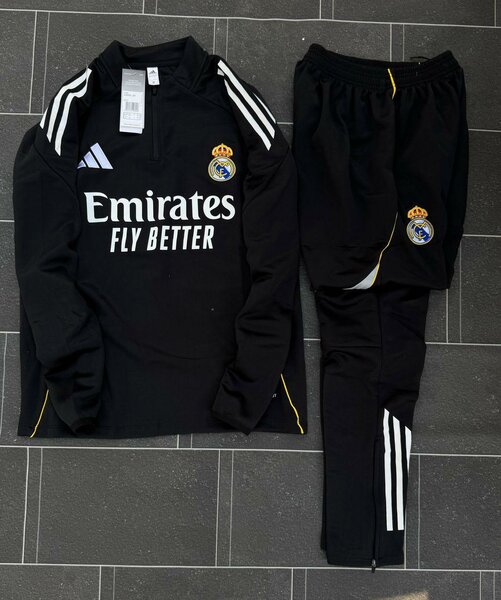 Ensemble survêtement Real Madrid Adidas noir