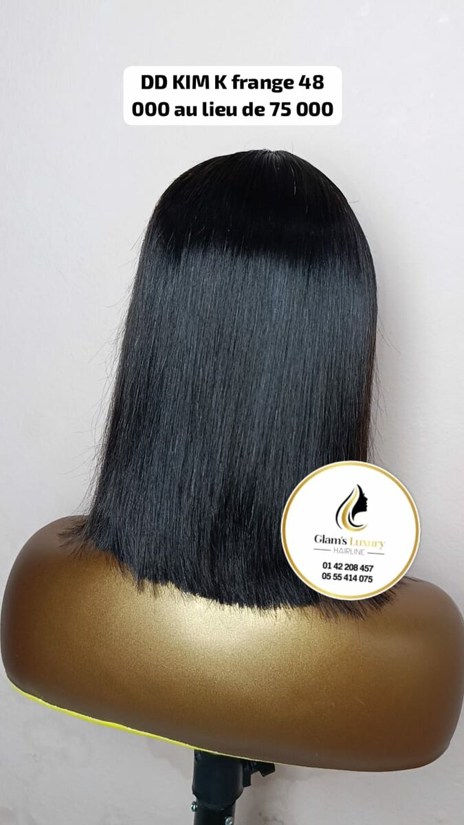 Perruque Frange Lisse Élégante