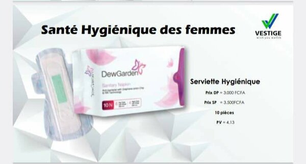 Serviettes Hygiéniques DewGarden