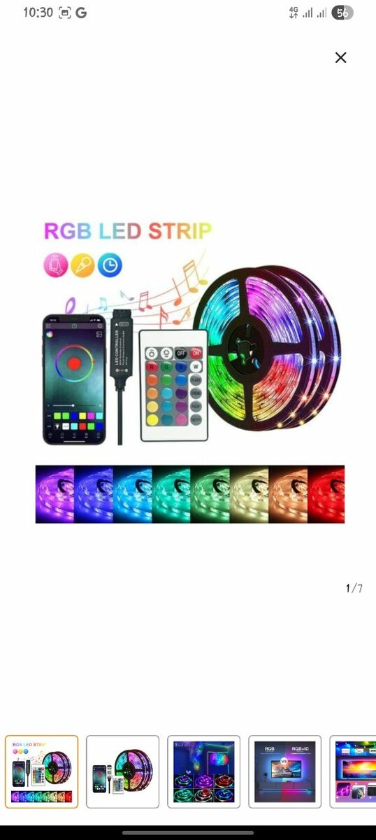 RGB LED Strip avec Télécommande