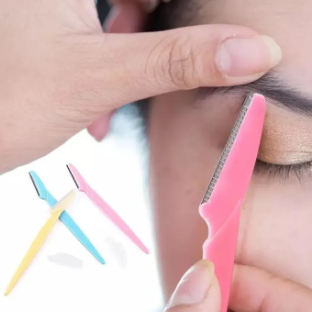 Tinkle Pack of 9 Pcs Ladies Eyebrow Razor, Facial Hair Removal, Safety Razor For Girls, Face Razor, Body Razor For Women, Zigzag Razor, Eyebrow Shave, Eyebrow Trimmer, Eye Forehead Shaver, Grooming Eyebrow Shaper, Stainless Steel Razor