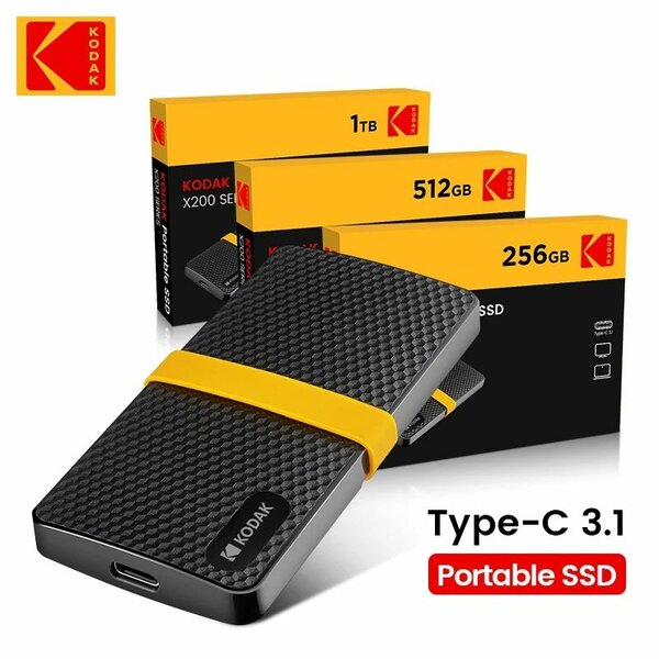 SSD Portable Kodak 512Go USB-C