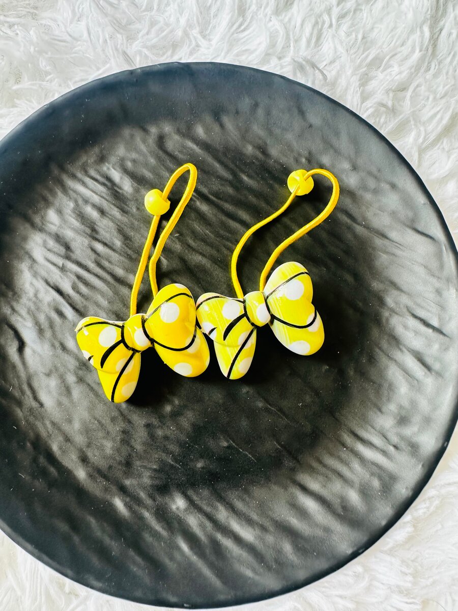 Élastiques à cheveux nœuds colorés