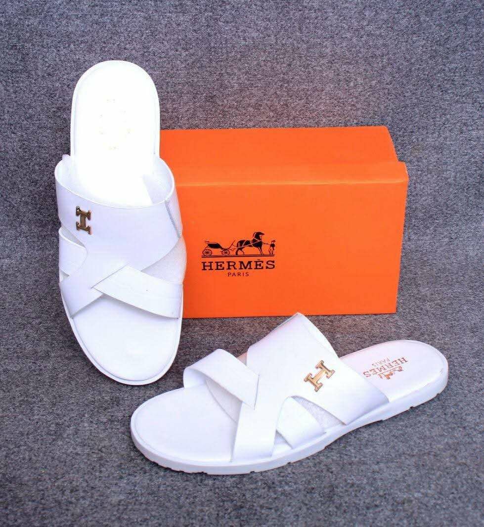 Sandales de luxe en cuir blanc