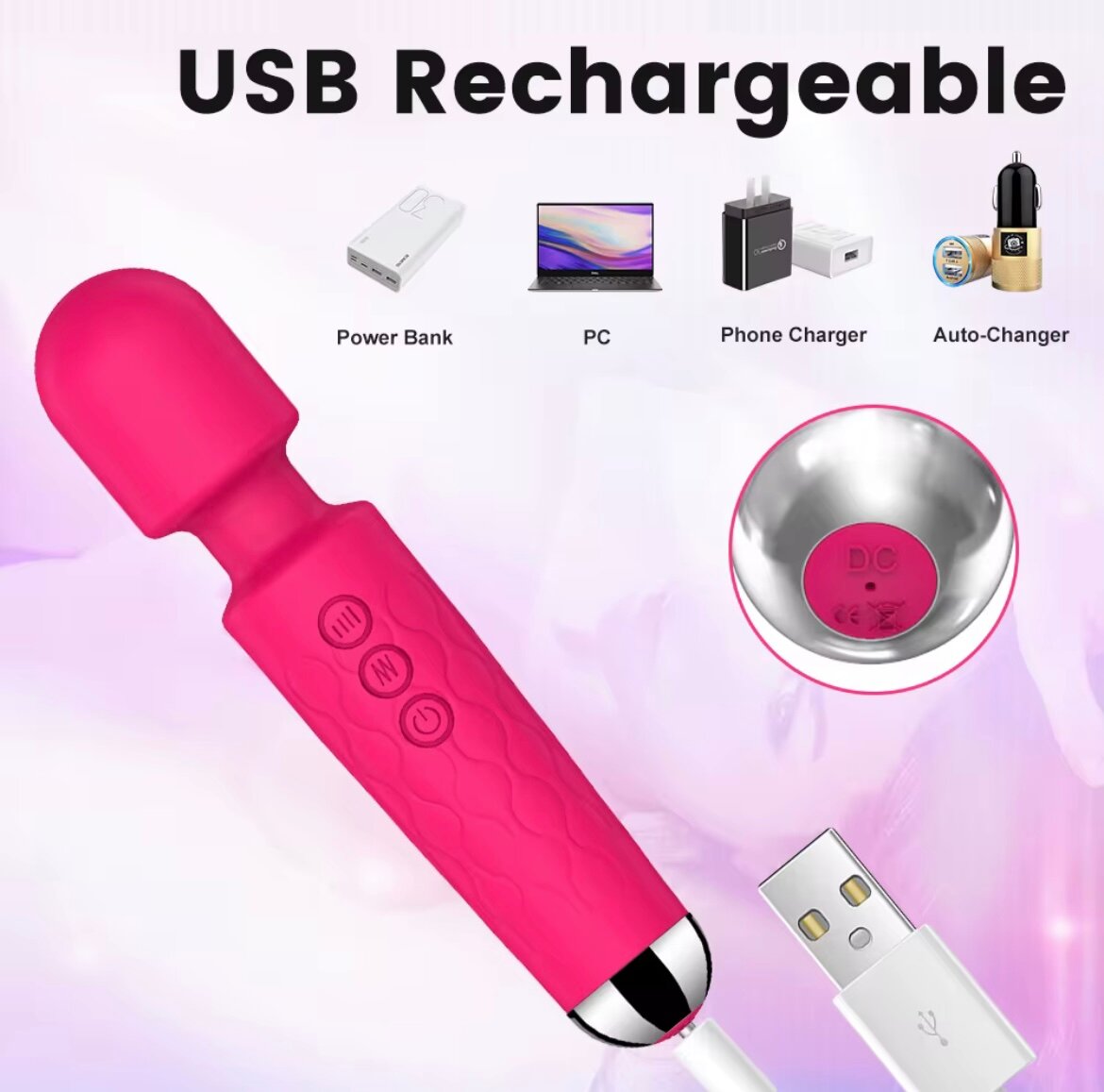Masseur Vibrant Rechargeable