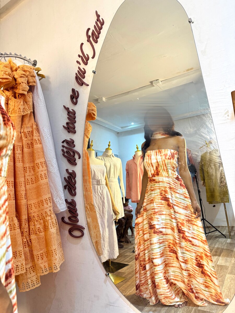 Robe longue été sans bretelles